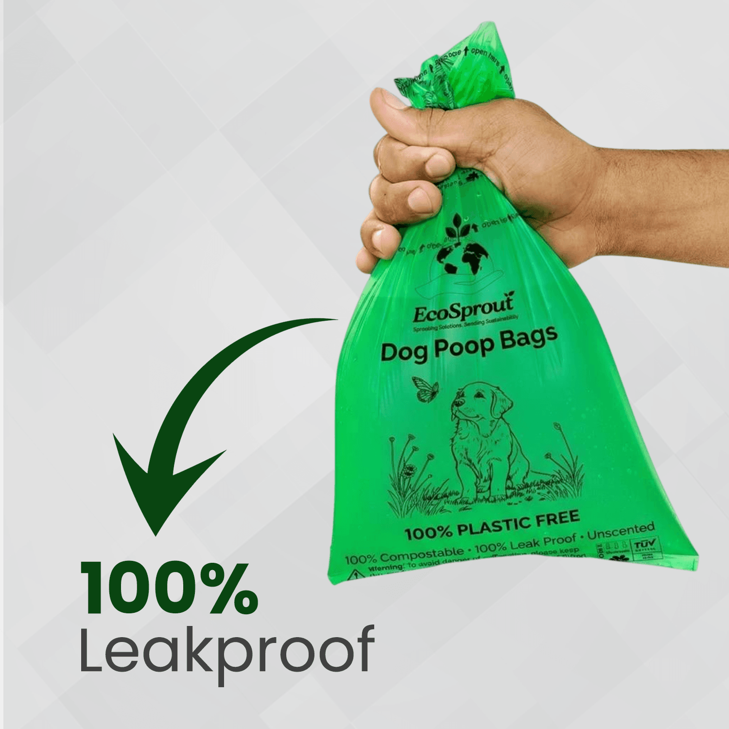 EcoSprout Compostable Poop Bags — 300 Bags