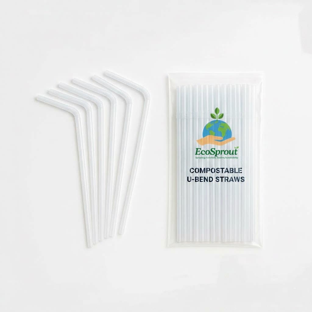 Compostable U-Bend Straws