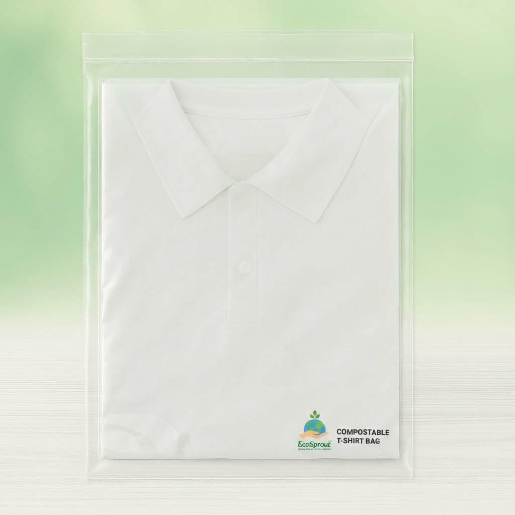Compostable T-Shirt Bag – Transparent