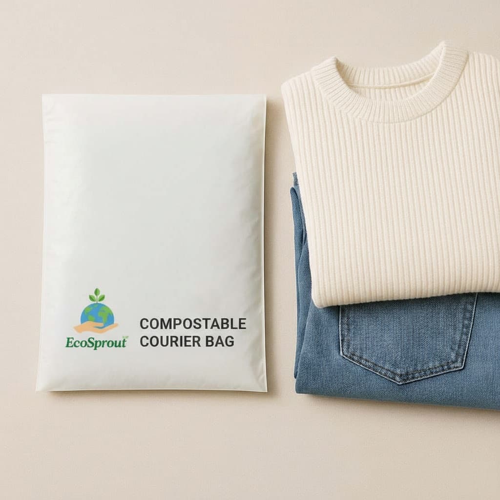 Compostable Courier Bags with Tamper Tape