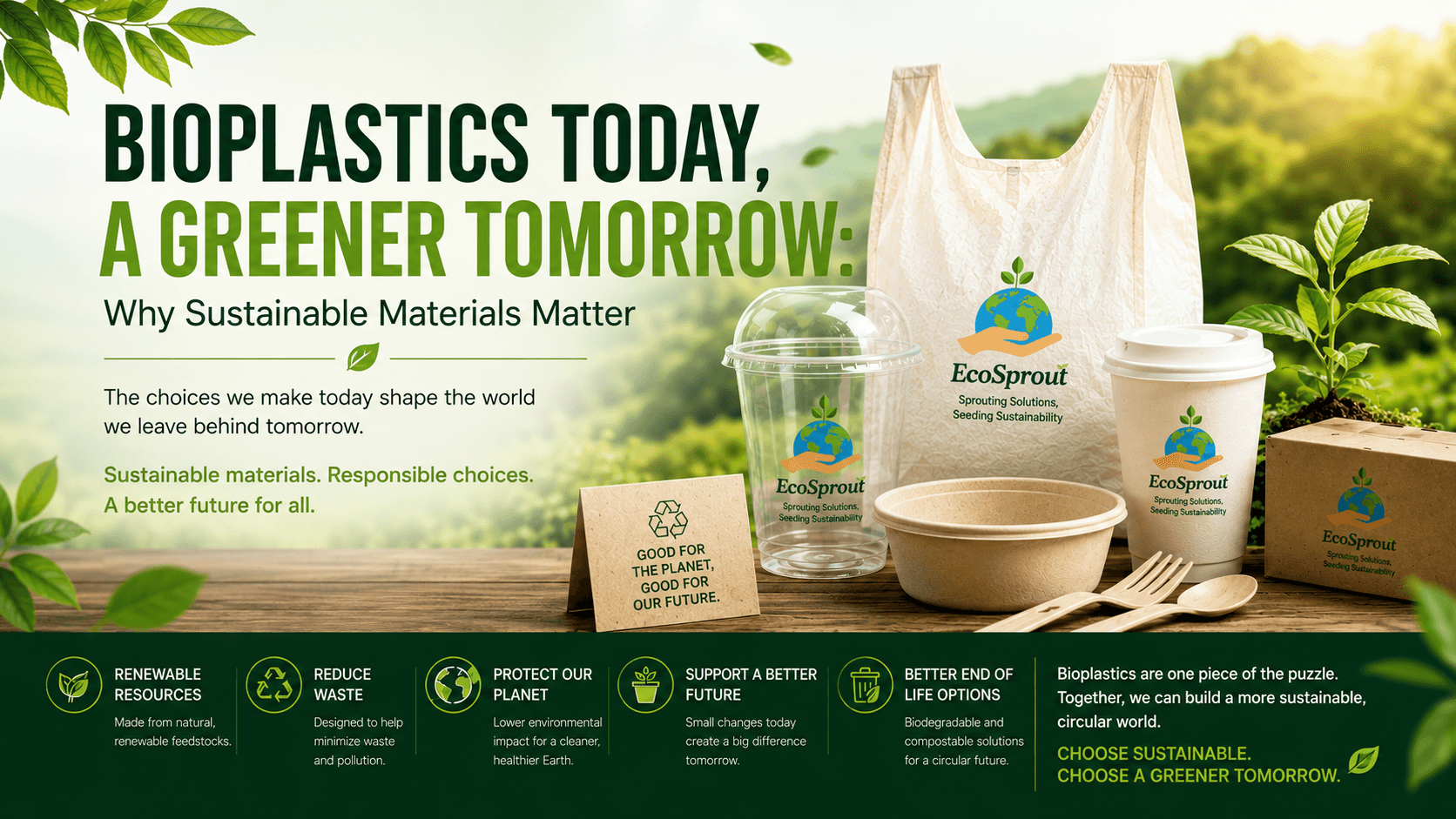 Bioplastics Today, A Greener Tomorrow: Why Sustainable Materials Matter